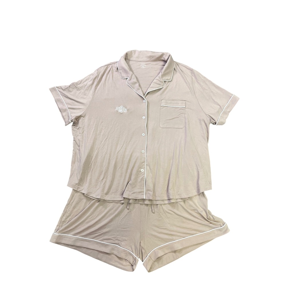 Cozy Earth Women Bamboo Pajama Short Set Blush Pink XXXL 3XL New - Picture 3 of 16